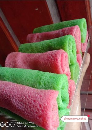 Foto resep Dadar gulung rainbow😊