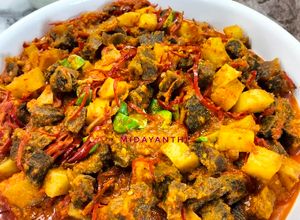 Foto resep Sambal Goreng Daging Cirebon plus Kentang Pete