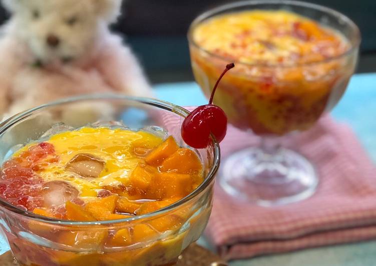 Langkah Mudah untuk Menyiapkan Mango Sago 🥭 ala Tiger Kitchen, Enak Banget