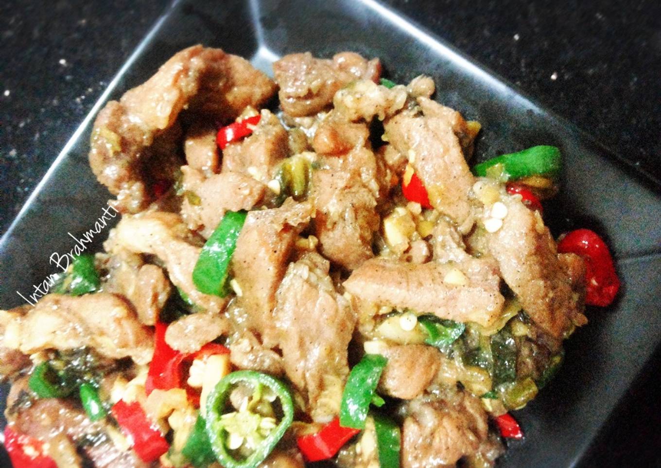 Pad Moo/Tumis Daging Babi a la Thai