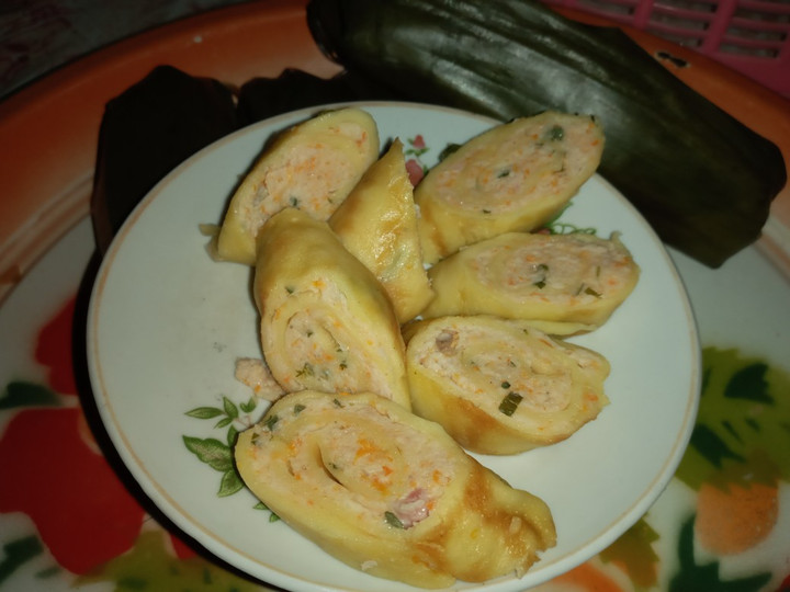 Resep Egg Chicken Roll / Telur Gulung Ayam / Rollade Ayam Irit Untuk Jualan