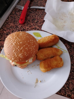 Una foto de Hamburguesa de merluza