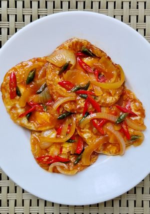 Foto resep Telor Ceplok Asam Manis
