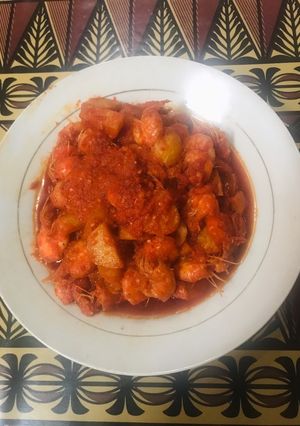 Foto resep Udang dan kentang sambel