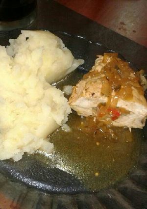Una foto de Pechuga rellena a la mostaza