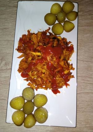 عکسی از دستور سیب زمینی و کنسرو ماهی