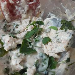 A picture of Spicy Curd Methi dip.