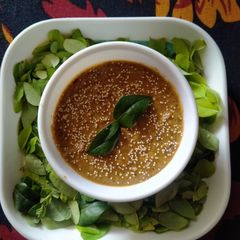 A picture of Spicy garlic chutney.