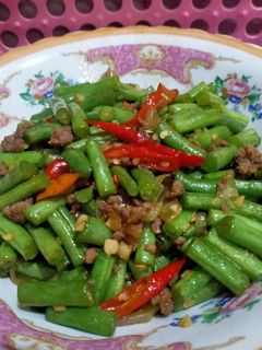 Foto resep Tumis buncis daging giling