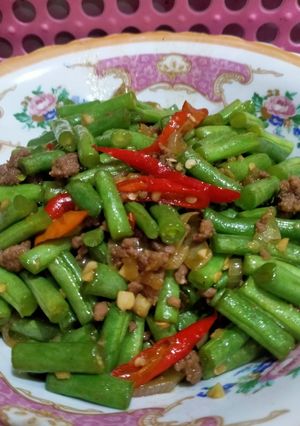 Foto resep Tumis buncis daging giling