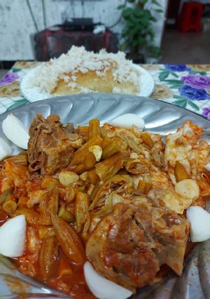 صورة لوصفة باميا عراقية 100%