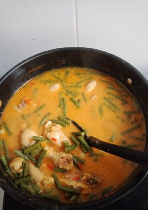 Foto resep Gulai ayam kacang panjang