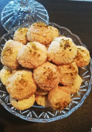 عکسی از دستور شیرینی نارگیلی بازاری