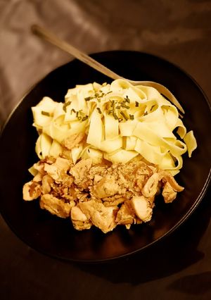 Une photo de Tagliatelles au saumon