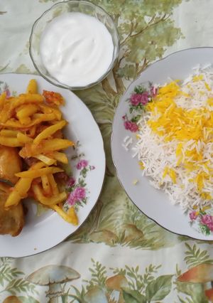 عکسی از دستور طبخ مرغ با سس مایونز