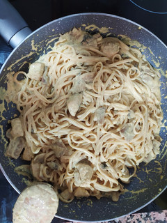 Una foto de Espaguetis al curry (receta de aprovechamiento)