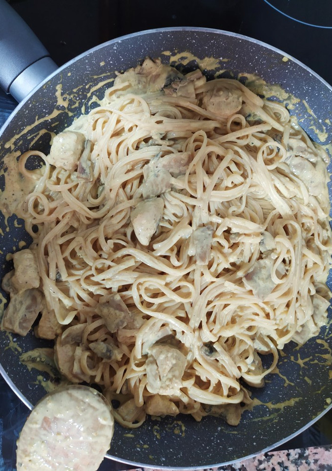 Una foto de Espaguetis al curry (receta de aprovechamiento)