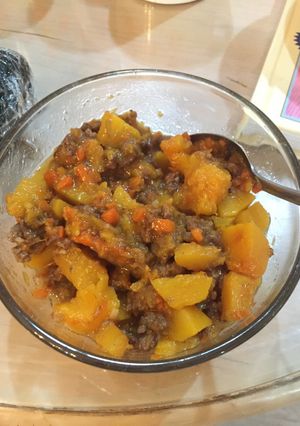 Foto resep Tim Labu Daging Wortel - MPASI