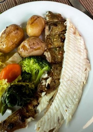 Foto de Corvina grelhada
