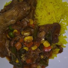 Neck and Gizards stew A picture of Neck and Gizards stew.