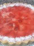 Tarta de frutillas y gelatina