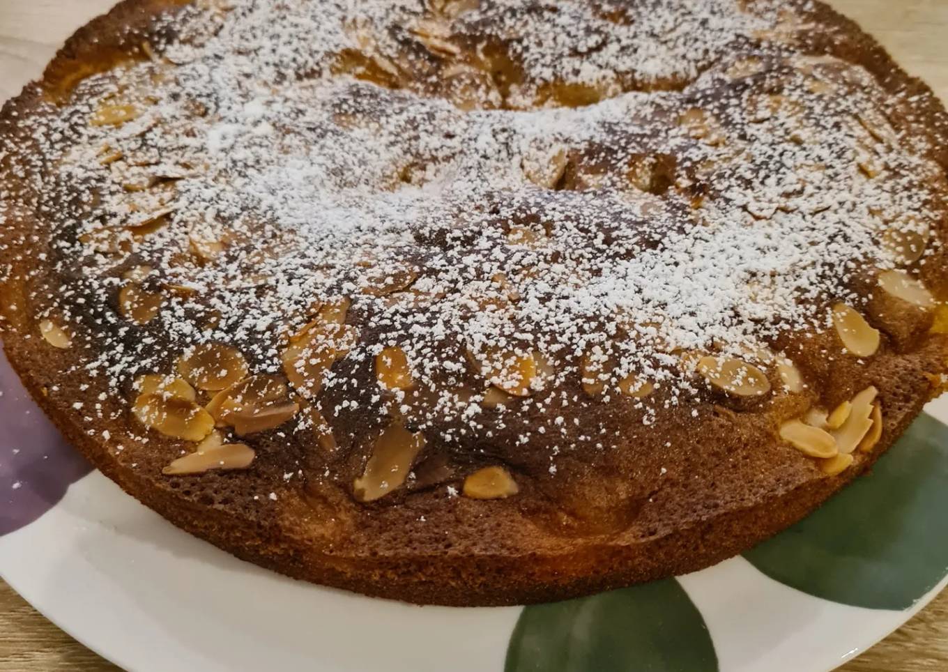 Gâteau fondant aux abricots