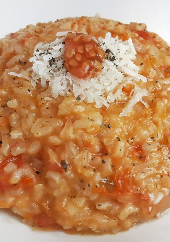 Una foto de Risotto colorao