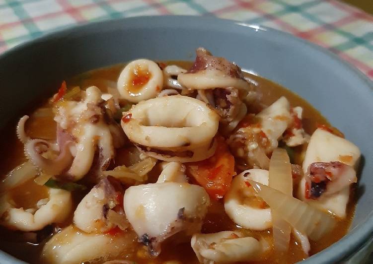 Langkah Mudah untuk meracik Cumi Pedas Saus Tiram, Sempurna
