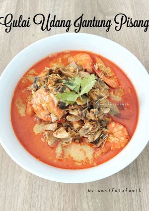 Foto resep Gulai Udang Jantung Pisang