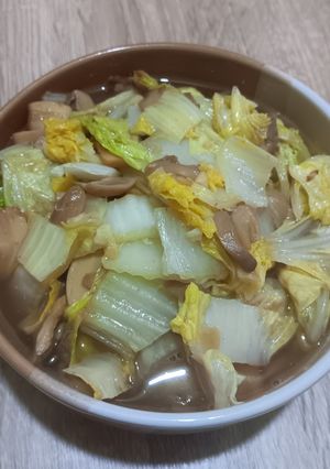 Foto resep Tumis sawi jamur