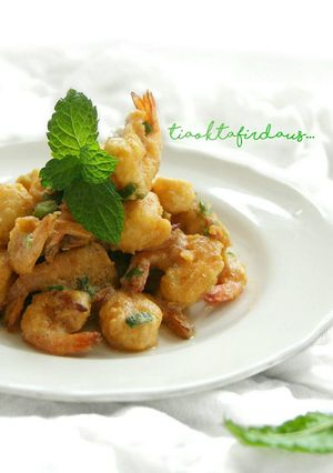 Foto resep Udang Tepung Saus Telor Asin