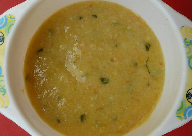 Resep MPASI 8m+ : Bubur "SalJu" (Salmon-Keju) 4* + Evoo yang Enak