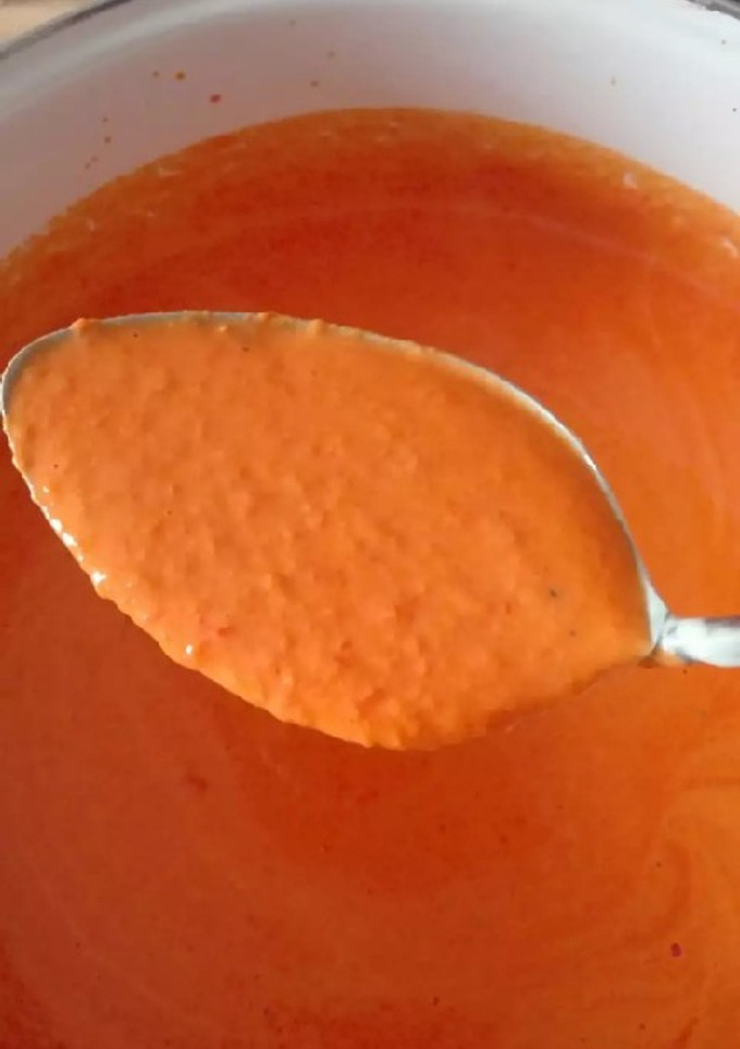 Una foto de Salsa de piquillos saludable
