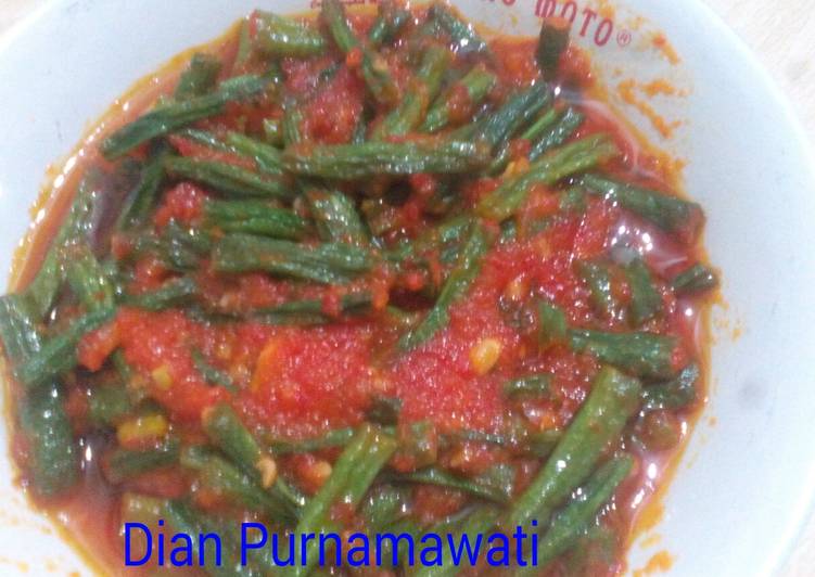 Cara Menyiapkan Tumis Pedas Manis Kacang Panjang yang mudah