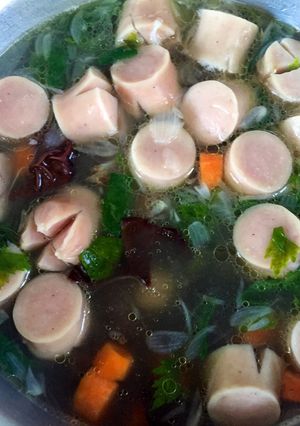 Foto resep Sup sosis jamur kuping