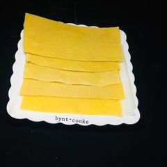 A picture of Homemade lasagna sheets.
