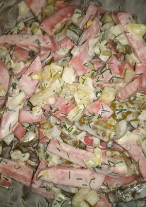 Фото Простий салат з домашнім майонезом 🥗.