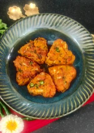 A picture of Vegetable Cutlet/ Crispy And Crunchy Veggies Cutlet.