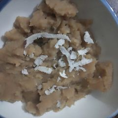 A picture of Wheat flour halwa.