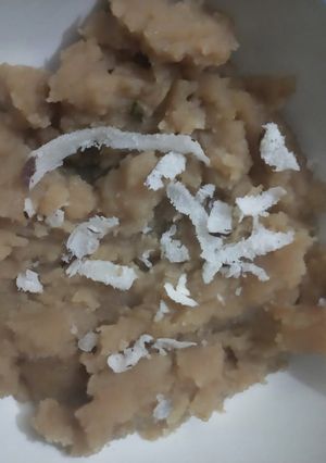 A picture of Wheat flour halwa.
