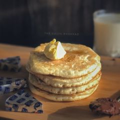 Fluffy pancakes A picture of Fluffy pancakes.