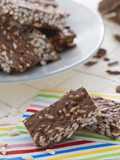 Puffed rice and chocolate bars