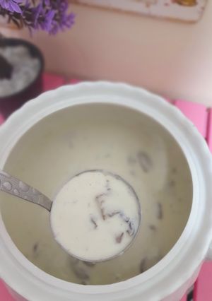 صورة لوصفة شوربة الفطر بالكريما
