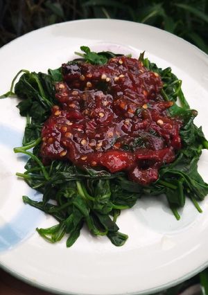 Foto resep Rujak kangkung