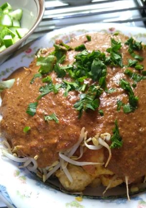Foto resep Tahu telur bumbu kacang