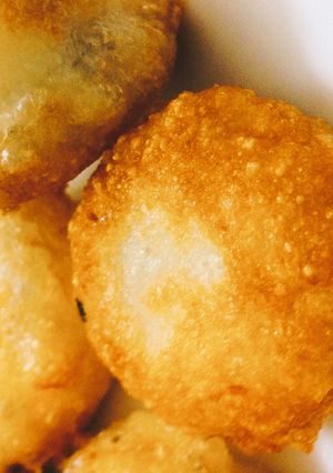 Hình của món Bánh bột bếp bọc thịt.