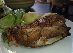 Una foto de Asado de cordero a la parrilla
