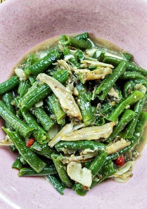 Foto resep 5.Tumis kacang panjang teri
