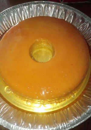 Una foto de Flan de pana