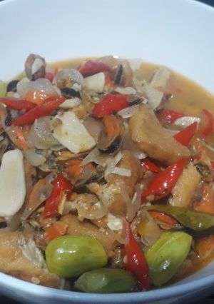 Foto resep Kerang saus tiram pete pedas